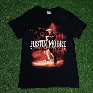 Vintage t shirt Justin Moore black SMALL